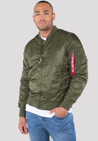 ALPHA INDUSTRIES Átmeneti dzseki - zöld: elől