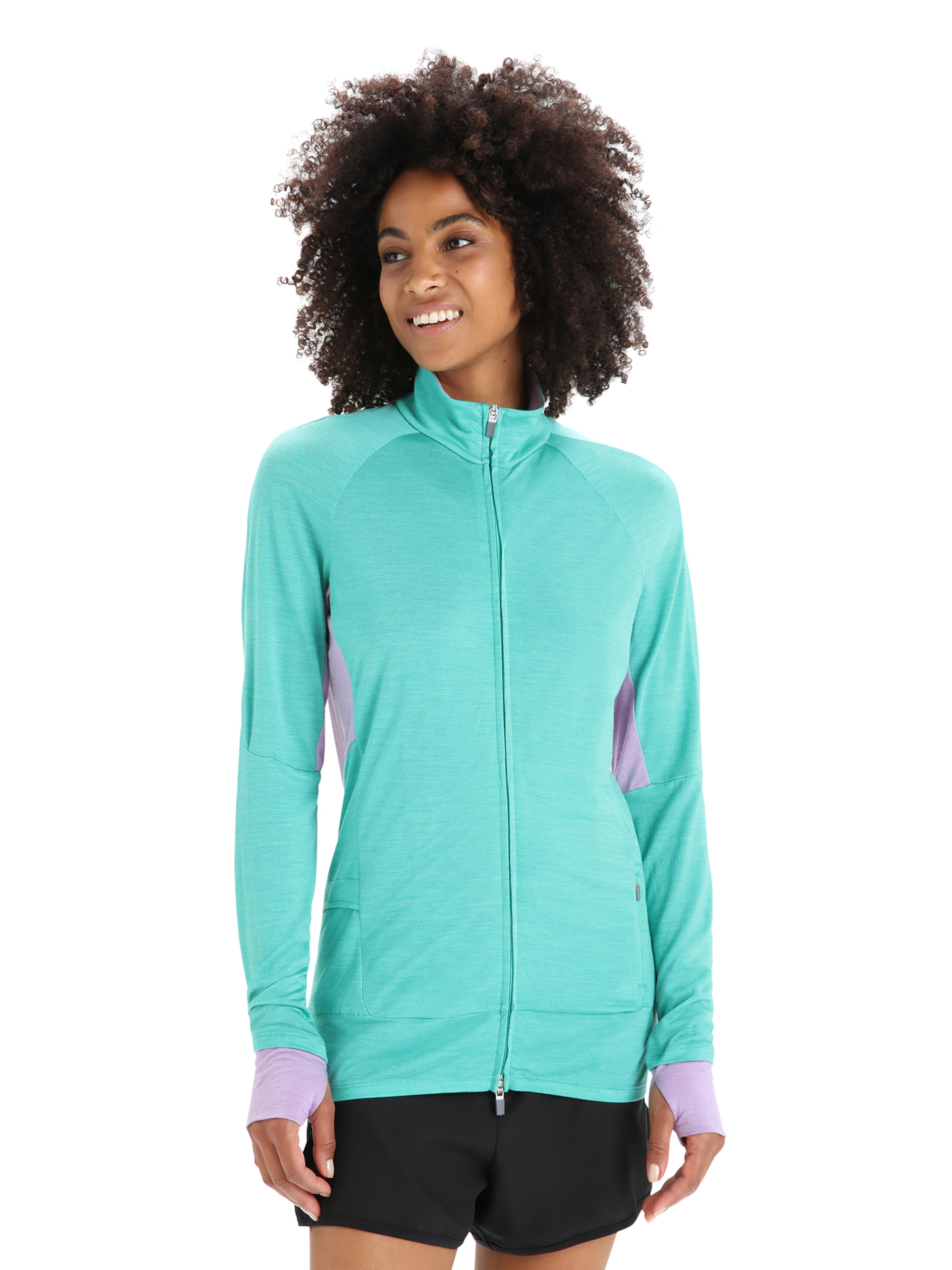 ICEBREAKERSportska sweater majica 'ZoneKnit' - plava boja: prednji dio