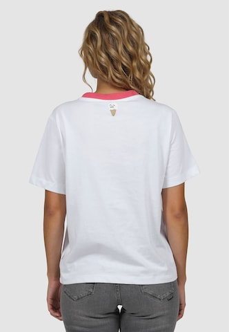 Kleinigkeit - Camisa 'Free Ice Cream' em branco