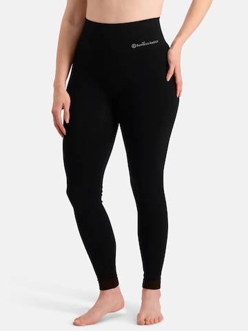 Bamboo basics Skinny Leggings 'Claire' in Zwart: voorkant