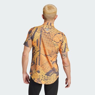 ADIDAS PERFORMANCE Regular fit Athletic Button Up Shirt in Orange