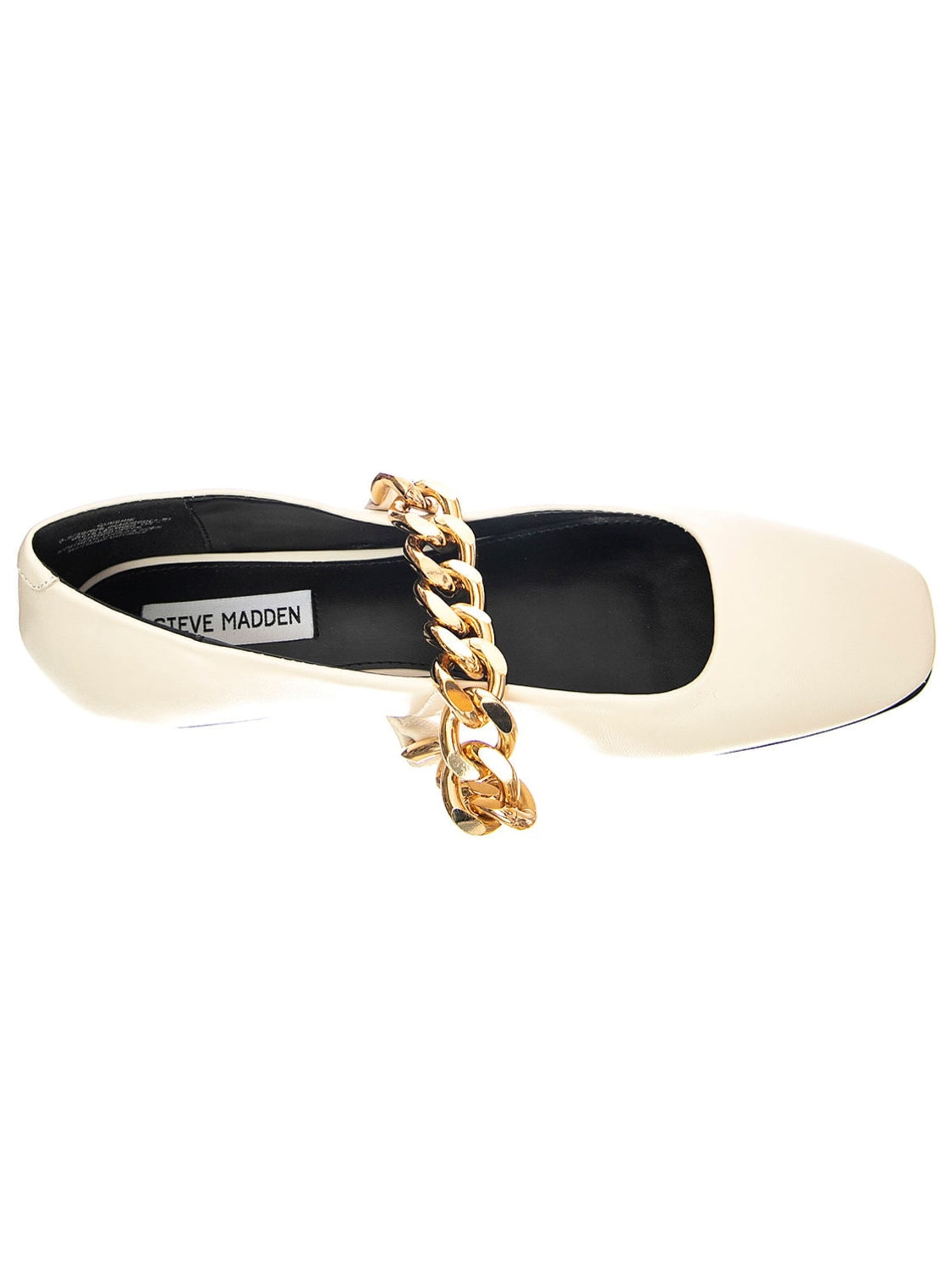STEVE MADDEN Ballet Flats 'Womens Queenie White Lea Shoes' in White