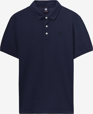 North Sails Piqué-Poloshirt in Blau: predná strana