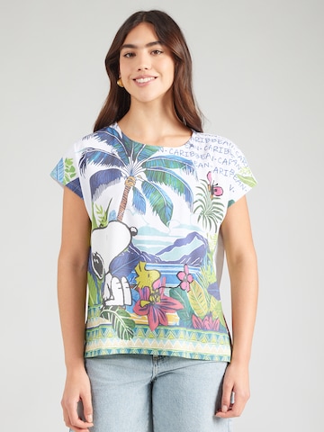 zaļš PRINCESS GOES HOLLYWOOD T-Krekls 'SNOOPY Caribbean': no priekšpuses