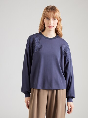 JDY Sweatshirt 'JDYAURA' in Blue: front