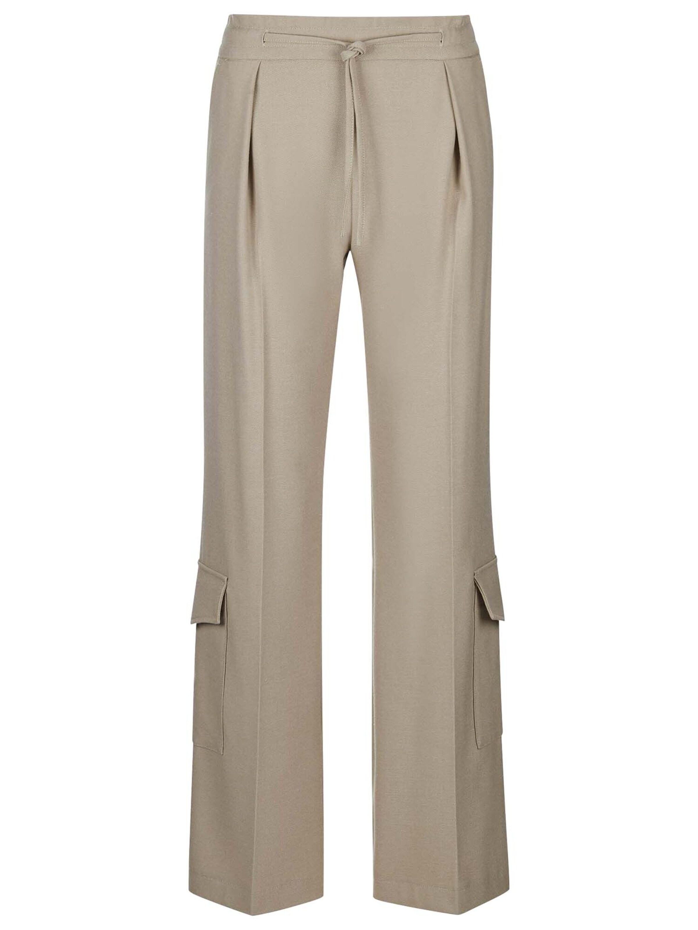 Pantalon cargo MADELEINE en beige : devant