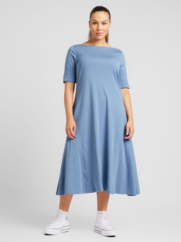 Lauren Ralph Lauren Plus Šaty 'MUNZIE' – modrá: přední strana