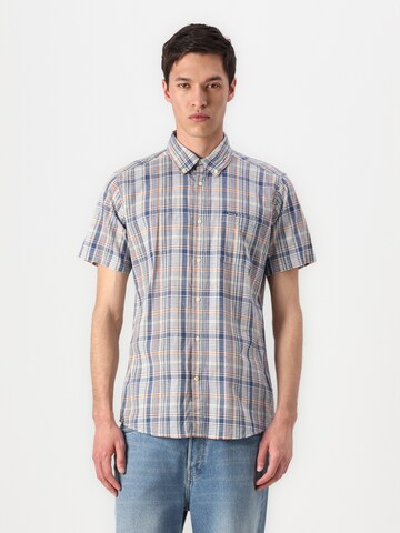 Barbour Regular fit Skjorta 'Elton' i blå: framsida