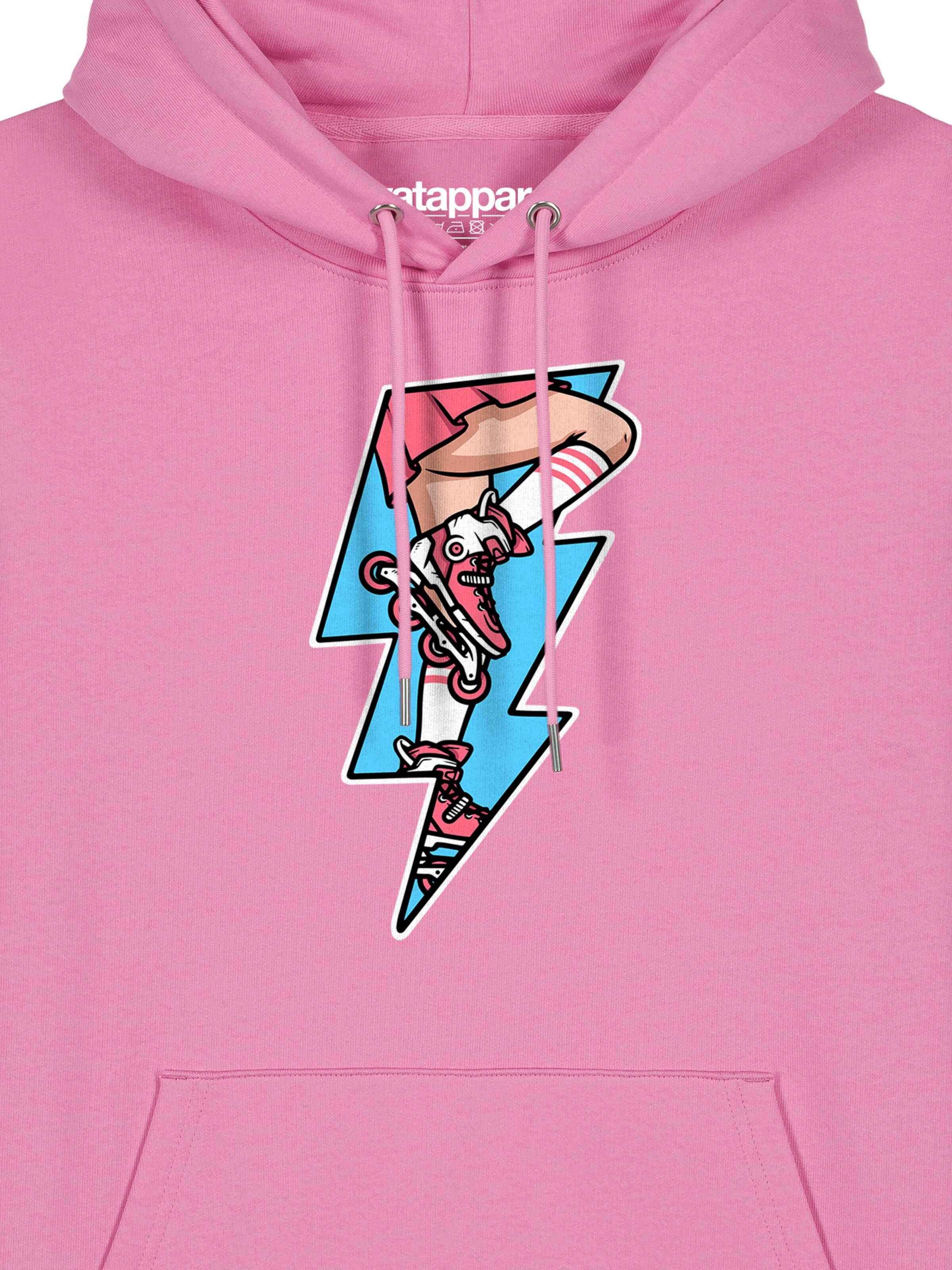 Watapparel Sweatshirt ' Rollerskates ' in Roze