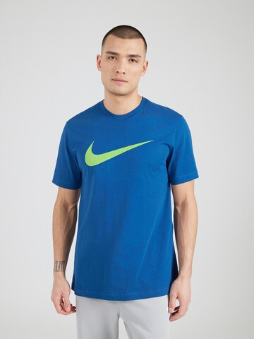 Nike Sportswear - Camiseta 'Swoosh' en azul: frente