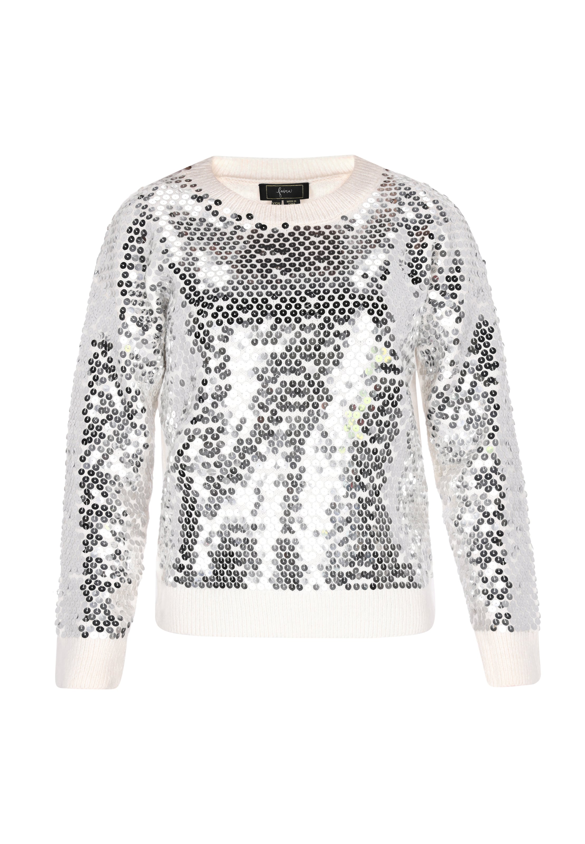 faina Sweater in White: front