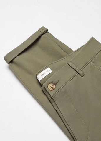 MANGO TEEN Slim fit Pants 'Chinok' in Green