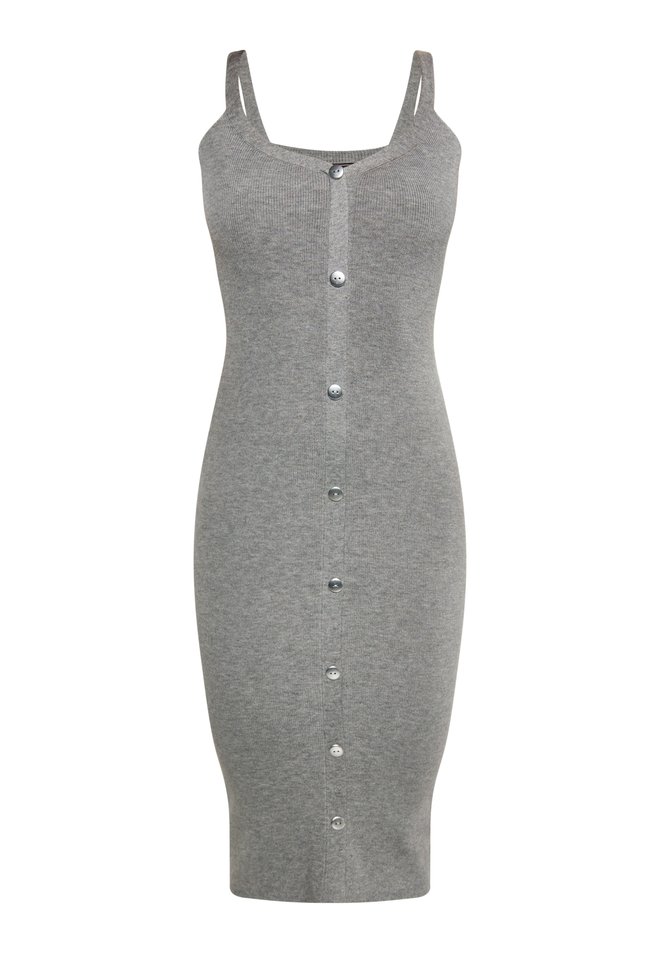 faina Трикотажное платье в Серый: спереди