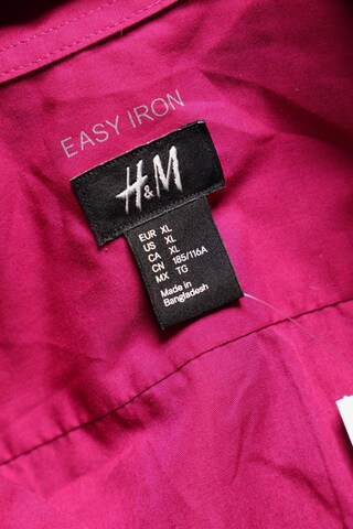 H&M Button Up Shirt in XL in Pink