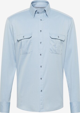 ETERNA Regular fit Business Shirt in Blue: front