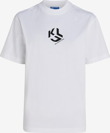 T-shirt KARL LAGERFELD JEANS en blanc : devant