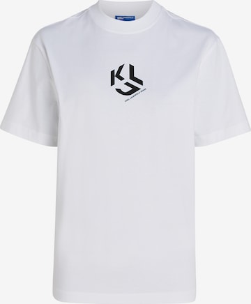 Tricou de la KARL LAGERFELD JEANS pe alb: față