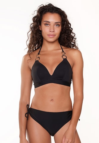 LingaDore Triangel Bikini in Zwart: voorkant