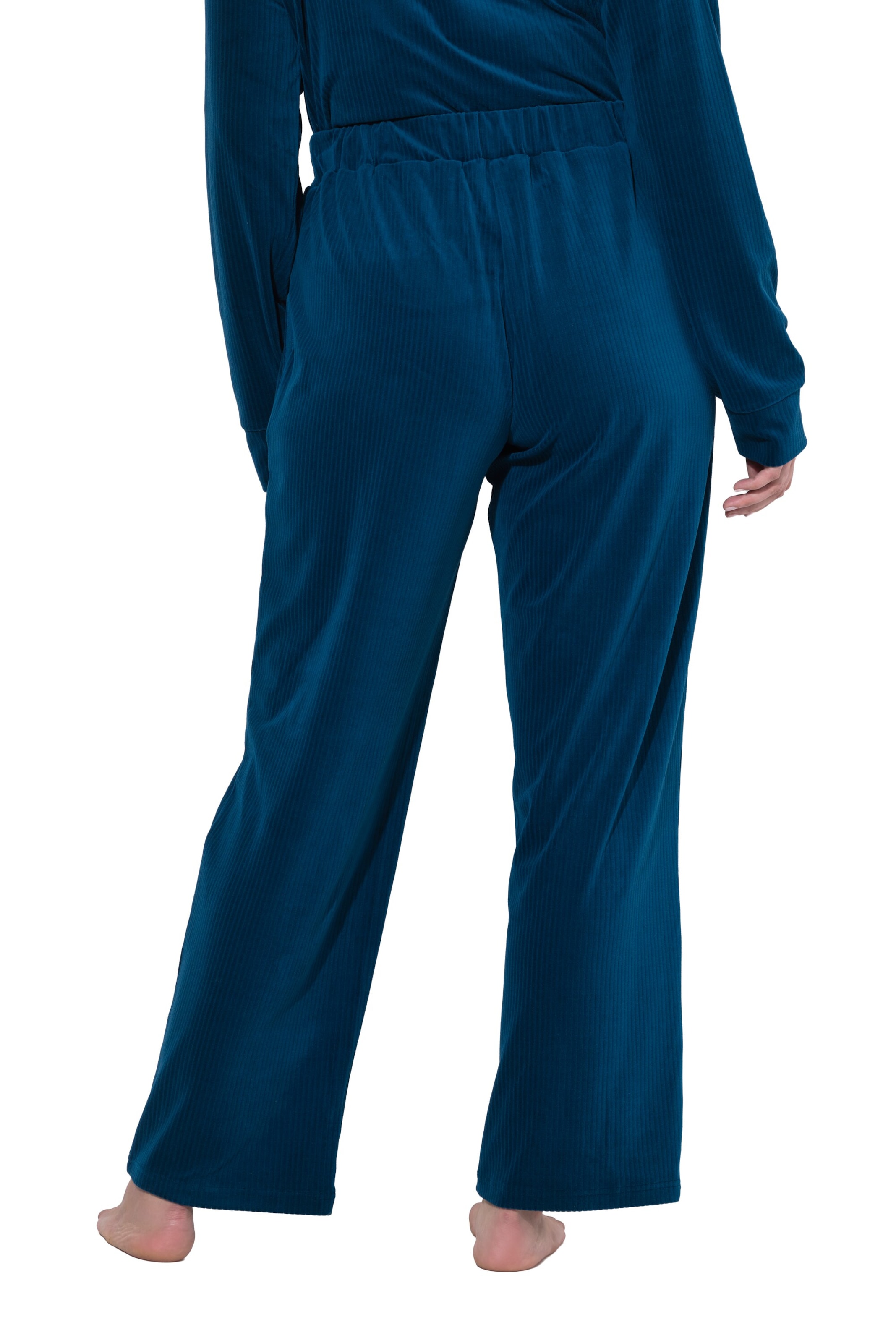 Ulla Popken Wide Leg Hose in Blau