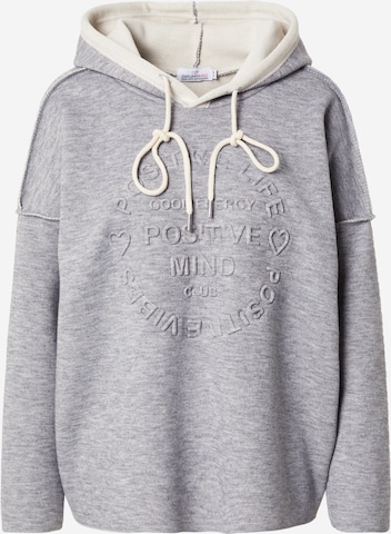 Pull-over Zwillingsherz en gris : devant