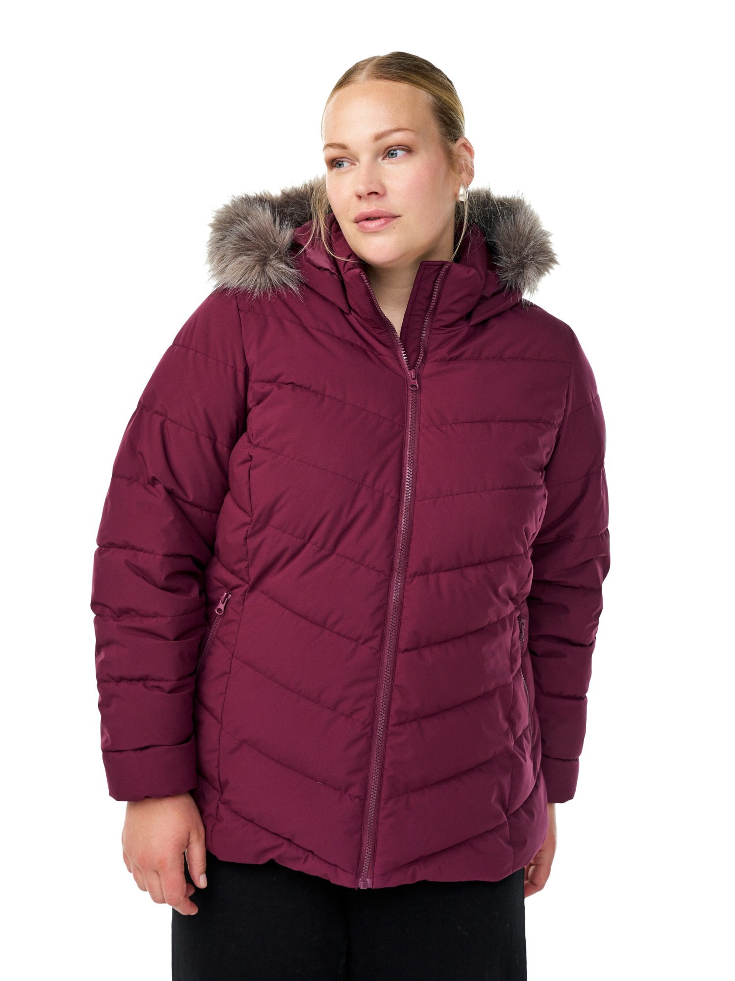 Zizzi Zimska jakna 'Cajulia' | rdeča barva: sprednja stran