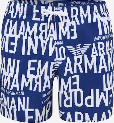 Emporio Armani Plavecké šortky - modrá / bílá, Produkt