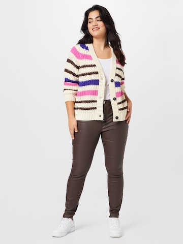 Cardigan 'Charlie' Noisy May Curve en beige