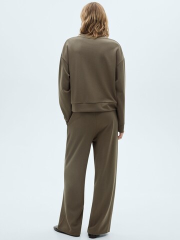 MANGO Loosefit Broek 'NIQUE' in Groen