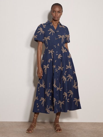 Robe ' ' Apricot en bleu : devant