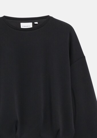 COMMA Sweatshirt in Zwart: voorkant