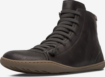 CAMPER Lace-Up Ankle Boots 'Peu' in Black: front