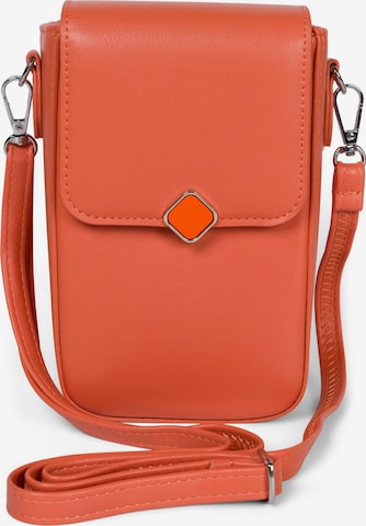 styleBREAKER Umhängetasche 'Box Bag Umhängetasche Uni' in Orange: Vorderseite