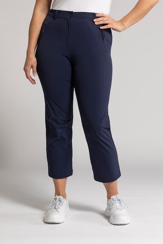 Ulla Popken Regular Broek in Blauw: voorkant