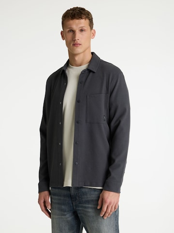 CHASIN' Regular fit Overhemd 'Axel Structure' in Zwart: voorkant
