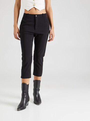Freequent Slimfit Chino kalhoty 'SOLVEJ' – černá: přední strana