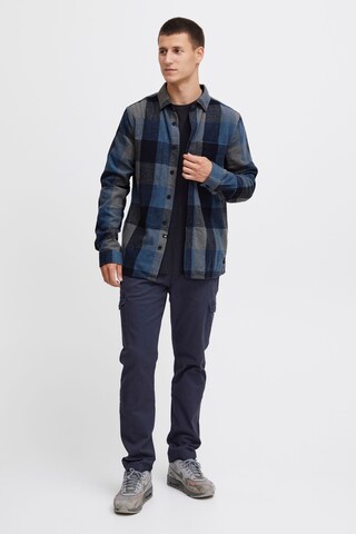 INDICODE JEANS Regular fit Button Up Shirt 'Valmer' in Blue