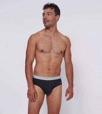 SLOGGI - Cueca 'GO ABC 2.0' em preto: frente