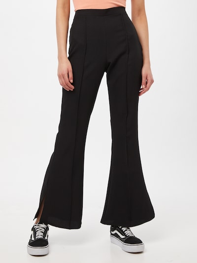 Missguided Hose 'SPLIT' in schwarz, Modelansicht