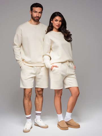 Ombre Sweatshirt i beige