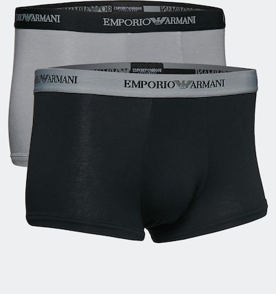 Emporio Armani Boxershorts in de kleur Grijs / Zwart, Productweergave