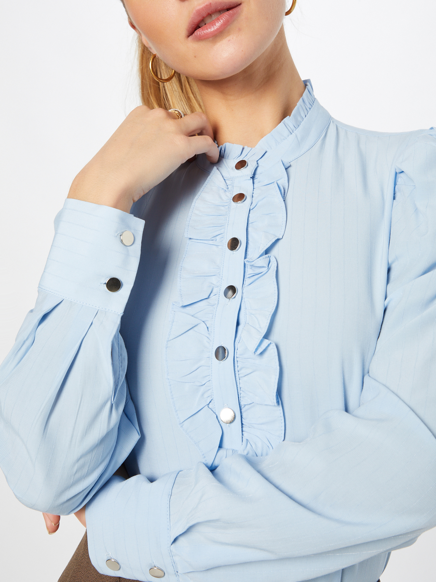 Donna Taglie comode Freequent Camicia da donna APRIL in Blu Chiaro 