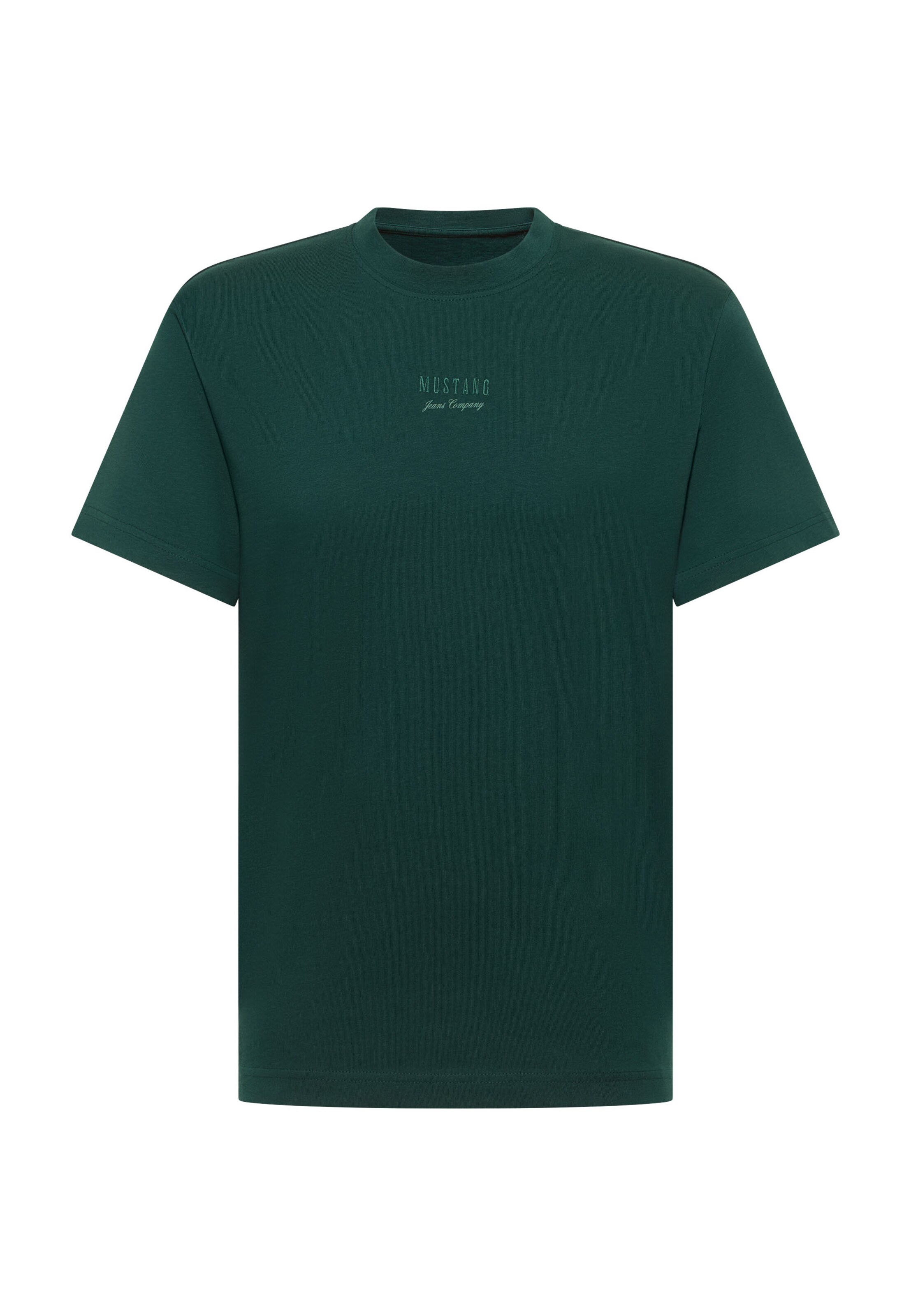 MUSTANG Shirt 'Akron' in Groen: voorkant