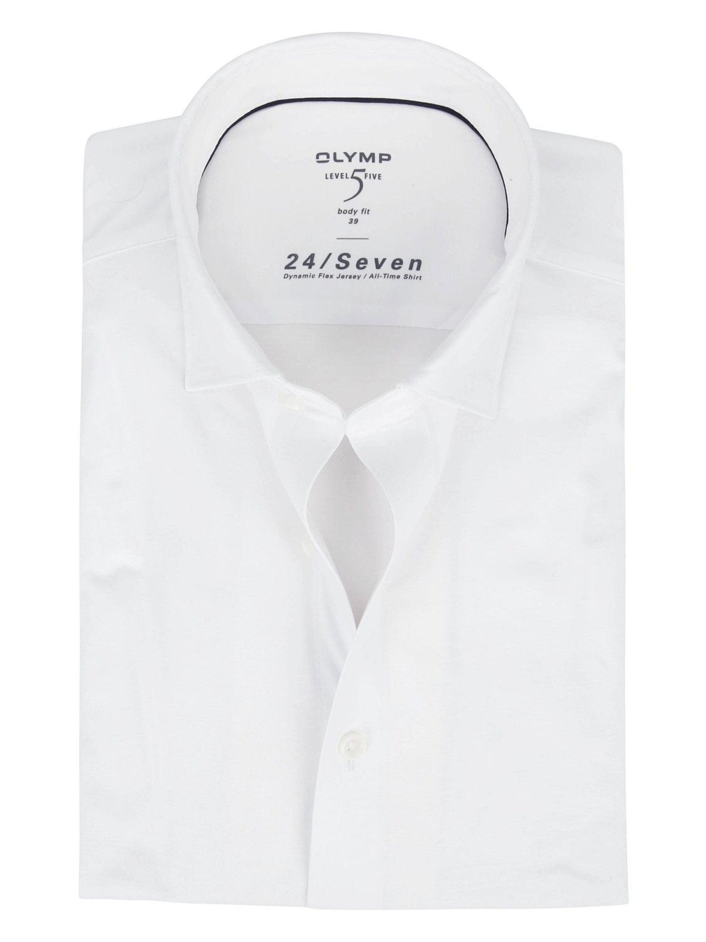 OLYMP Overhemd 'Level 5 24/Seven' in Wit: voorkant