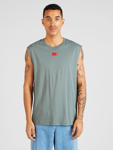 HUGO Shirt 'Dankto 241' in Green: front