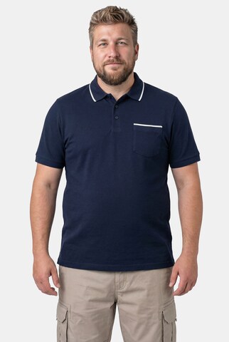 Men Plus Shirt in Blauw: voorkant