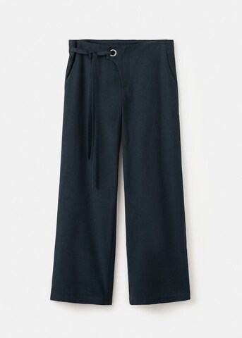 MANGO TEEN Wide leg Pants 'Inka' in Blue