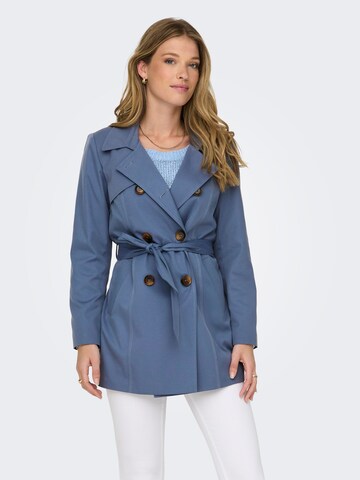 Manteau mi-saison 'Valerie' ONLY en bleu : devant