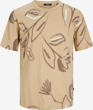 JACK & JONES T-Shirt 'JJPalma' in Beige: Vorderseite