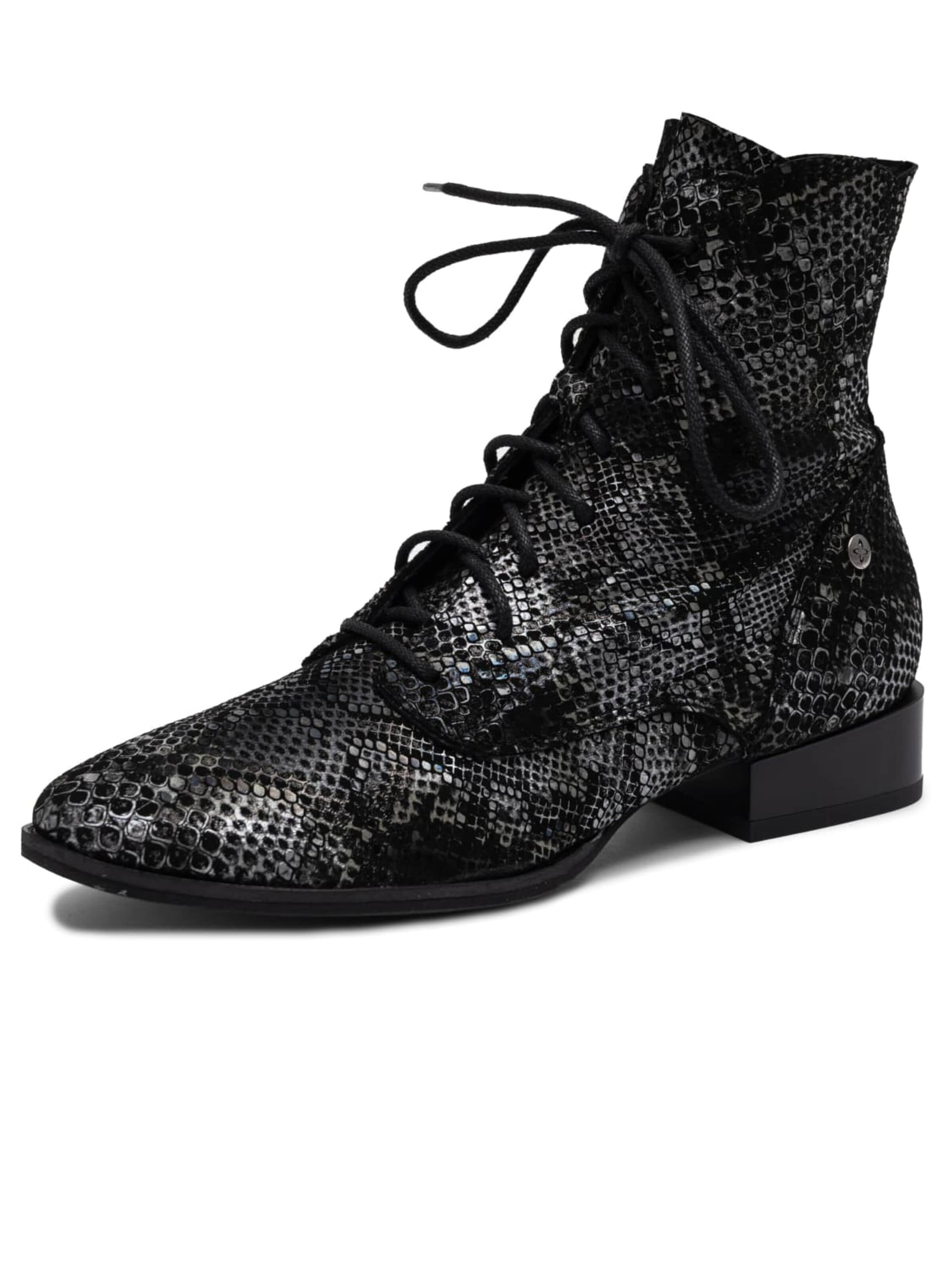 Maciejka Lace-Up Ankle Boots in Grey: front
