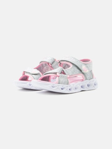 SKECHERS Sandały 'HEART LIGHTS' w kolorze srebrny
